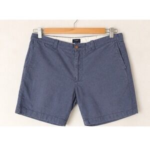 J.Crew Sunwashed Oxford Mens 36 Navy Blue 100% Cotton Chambray